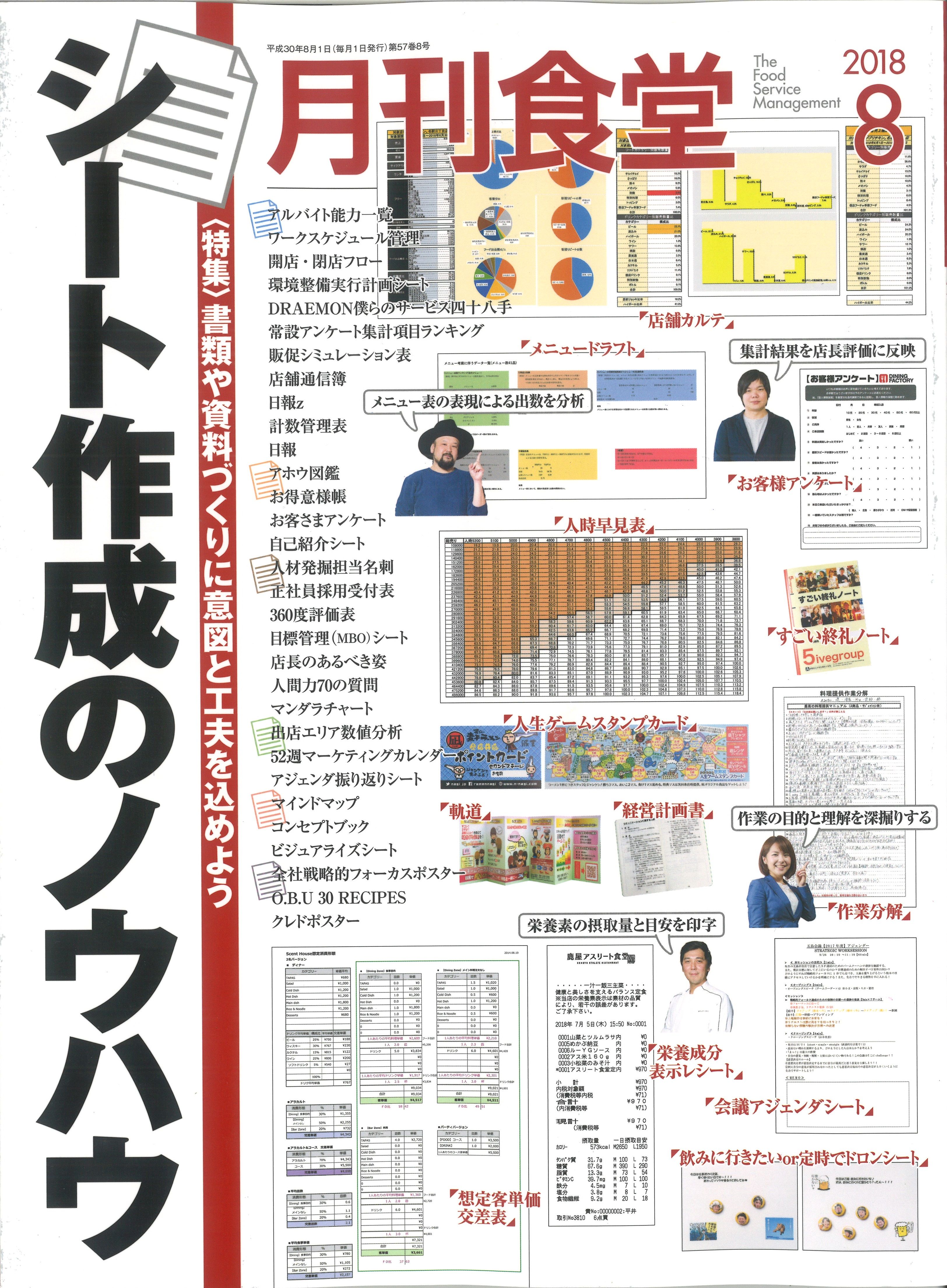 7/20　｢月刊食堂｣に掲載されました。