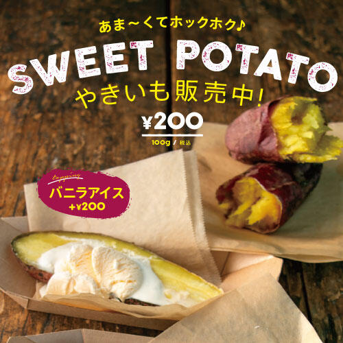 【テイクアウト】スイーツポテト販売中！